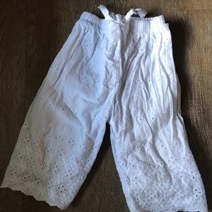 Zara Cotton Girl Toddler Pants Lace Culotte